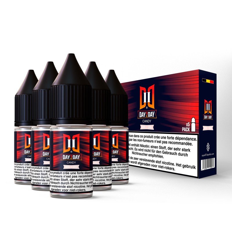 10ML - Day2Day Candy NicSalt Hybride (Pack 5 flacons) Day2Day