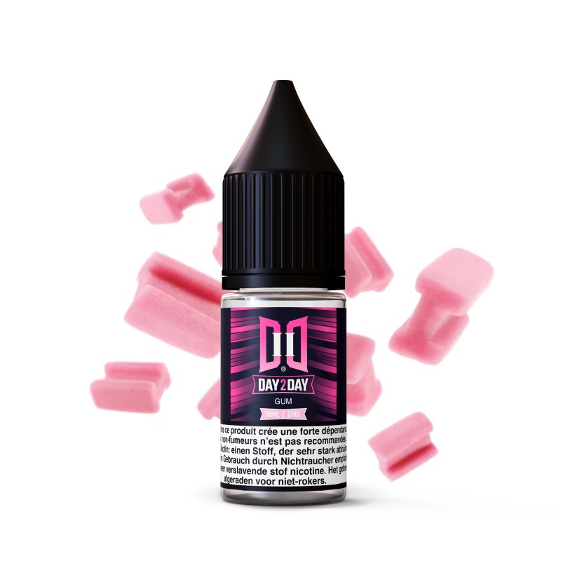 10ML - Day2Day Gum NicSalt Hybride (Pack 5 flacons) Day2Day