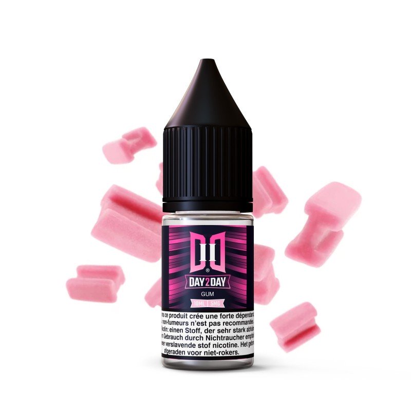 10ML - Day2Day Gum NicSalt Hybride (Pack 5 flacons) Day2Day