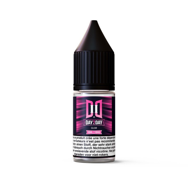 10ML - Day2Day Gum NicSalt Hybride (Pack 5 flacons) Day2Day