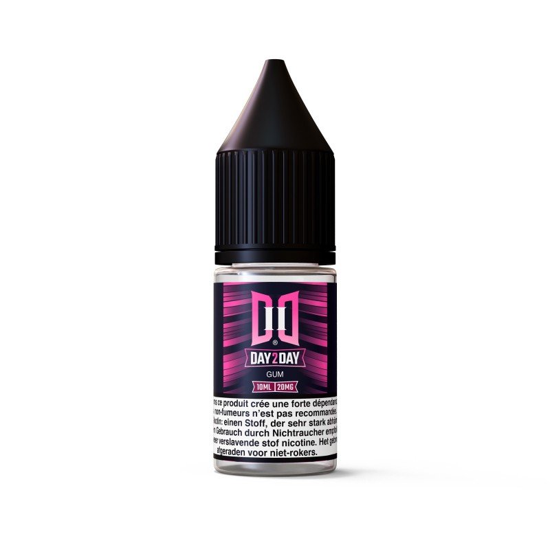 10ML - Day2Day Gum NicSalt Hybride (Pack 5 flacons) Day2Day