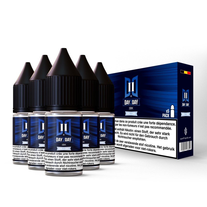 10ML - Day2Day 3BK NicSalt Hybride (Pack 5 flacons) Day2Day