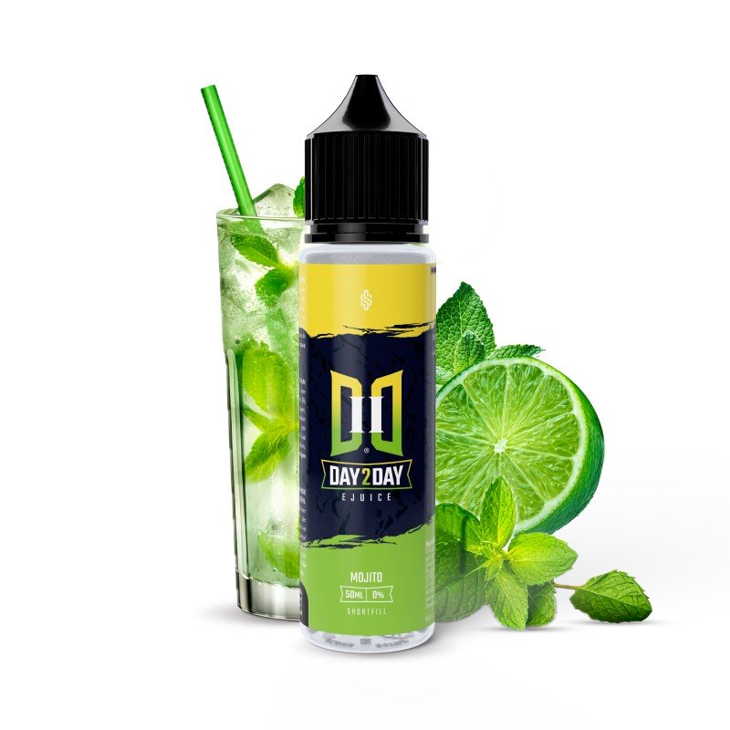 Day2Day - Mojito 50ML/00MG %fea_PG/VG% Menthe verte, citron vert